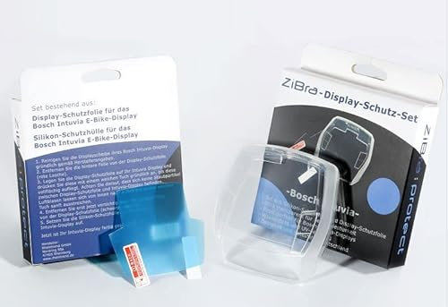 ZiBra© Displayschutz Set mit Schutzhülle passend für Bosch Intuvia (nicht Intuvia 100)