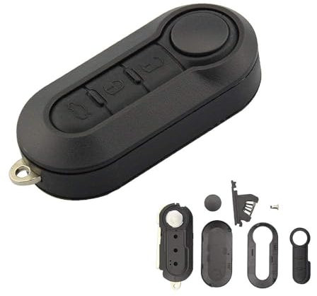 3 Pulsanti Flip Pieghevole Auto Chiave Shell Per Fiat 500 Punto Ducato Stilo Panda Remoto Auto Chiave Pad Caso Copertura Fob SIP22