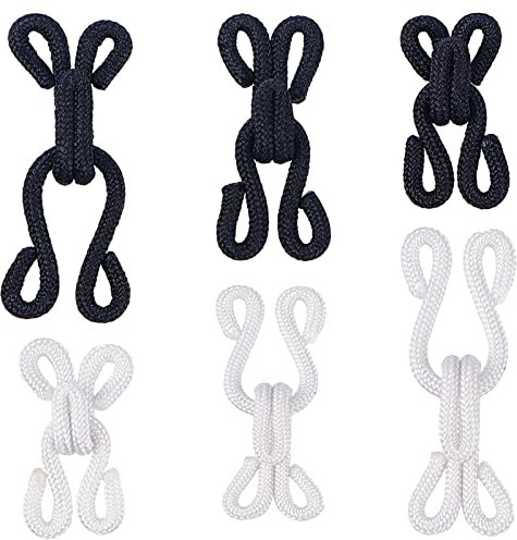 GORGECRAFT 48 set di ganci per cucire coperti grandi e chiusure a occhi per pelliccia cappotto giacca mantello stola braccialetto gioielli libri artigianato e altro ancora