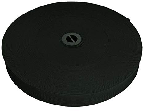 BIG-SAM 20mm breites Gummiband - flach gestrickt - 1, 5 oder 10 Meter am Stück geschnitten - für Bekleidungsstücke oder Taschen (Dunkelgrün, 1)