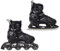Raven Pulse Inline Skates Inliner für Kinder und Erwachsene OPTIONAL 2in1 mit Schlittschuhen verstellbar (Black mit Kufen, 37-40 (23,5-26cm))