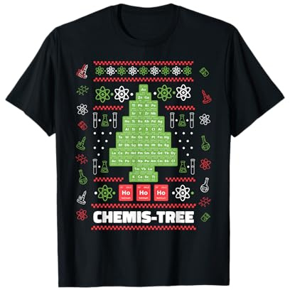 Chemistree Lustige Wissenschaft Weihnachtsbaum Chemie Chemiker T-Shirt