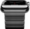NewWays Cinturino in metallo compatibile con Apple Watch Ultra 2 Band 49 mm Series 9, 8, 7, 6, 5, 4, 3, 2, 1 cinturino in acciaio inox, nero