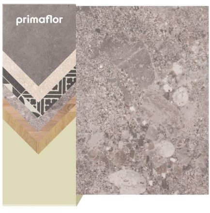Primaflor PVC Boden Turvo | Naturstein | 200x550 cm | Textilrücken, R10 und 2,5 mm Gesamthöhe; für Fußbodenheizung sowie Wohn-, Büro- und Feuchträume geeignet
