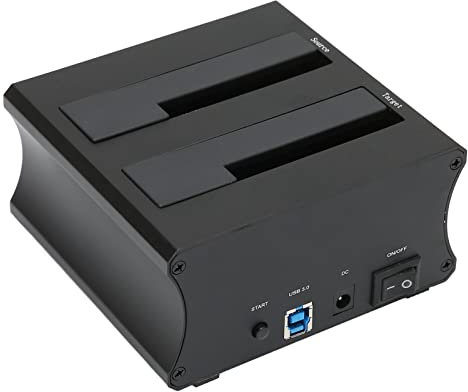 Festplatten Dockingstation Dual Bay External HDD Dock USB 3.0 mit Offline Clone Duplicator Funktion für MSATA SSD 2,5 Zoll 3,5 Zoll IDE SATA I II III Mechanical SSD