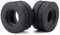 ZuoLan 4 Stück RC Trailer Radreifen Gummi Reifen mit Schwamm for 1/14th Tamiya RC Tractor Truck Car Trailer (# D)