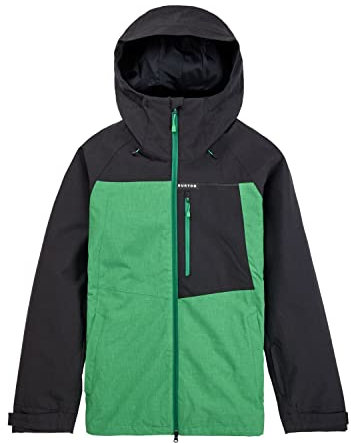 Burton Herren Lodgepole Snowboardjacke, True Black/Clover Green, M EU