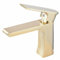 Leekayer Waschbecken Wasserhahn einzigen Handgriff gebürstetem Gold Finish 1 Loch montieren Toilette Becken Mischbatterie,LK66828BGg