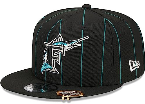 New Era 9Fifty Snapback Cap - Pinstripe Florida Marlins