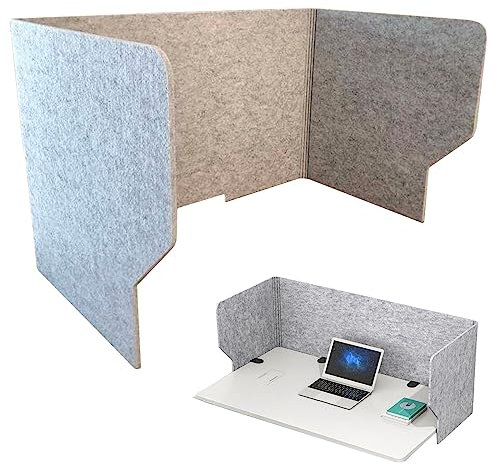 Schallschutz Sichtschutz Pinnwand, Schreibtisch Trennwand Filz, Tischteiler Freistehend, Schutz Der Privatsphäre, 60/80/100cm Table Divider, Dick Und Haltbar, Für Schule, Büro, Bibliothek