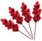 WHangXJangYE 12 Stück Künstliche Rote Beeren, Weihnachten Künstliche Beeren Rot Beerenzweig Weihnachten Picks Zweige mit Beeren Für DIY Weihnachten Basteln Kranz 20cm