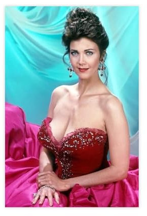 EMIGOS Poster der Filmschauspielerin Lynda Carter Leinwandposter Schlafzimmer Dekor Sport Landschaft Büro Zimmer Dekor Geschenk ungerahmt 20 x 30 cm