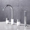 XJTNLB 4-Loch-Badewannenarmatur mit Handbrause, Einhebelmischer Dusche Duschbatterie Modern 360° Drehbar Dusche Badewanne Armaturen Set Weiß+Chrom