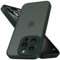Mootobo für iPhone 15 Pro Max Hülle mit Kameraobjektiv, 10FT Military Grade Drop Protection Handyhülle mit Anti-Fingerprint Matte Back 6.7 Zoll - Deep Green