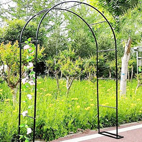 DUBEI Arco da Giardino 1.2MX2.2M, pergolato pergolato Nero per Esterni, per Varie Piante rampicanti, pergolato per Arco Nuziale Largo in Metallo 3.5MX2.2M, Facile da Montare (Dimensioni : 2.0MX2.3M)