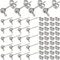 SOFPLATE 1 Scatola 100 Pezzi Orecchini A Bottone A Sfera Alla Ricerca di Perni per Orecchini Ipoallergenici Orecchini A Bottone In Acciaio Inossidabile Argento con Retro A Farfalla e Posti per Orecchi