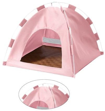 FUXIU Abnehmbares faltbares Haustierzelt Haus Hunde Katzen Camping Tipi Haustierkäfig für Outdoor Zelt Hunde Wasserdichtes Zelt für Camping Haustier Tipi für große Hunde Haustier Tipi Zelt Haustier