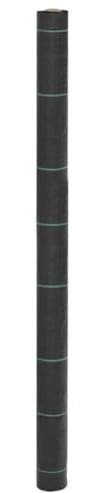 vidaXL Unkrautvlies, Gartenvlies gegen Unkraut, Unkrautfolie Wasserdurchlässig UV-stabilisiert, Unkrautflies Mulchfolie Bodengewebe, Schwarz 1,5x150m PP