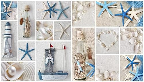 Fototapete Kinderzimmer Blue Beige Beach Erwachsene Vliestapete Dekoration Tapeten Fototapete 3d Effekt Fototapete Schlafzimmer Wohnzimmer Büro Flur Fototapete 300x240cm