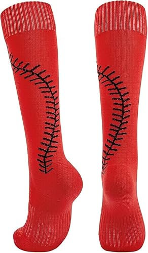 Durio Stutzen Kinder Fußball Stoppersocken Kinder Antirutschsocken Rüschen Socken Fußballsocken Rot 28-32