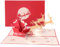 scicent Weihnachtskarten mit Umschlag Pop-Up Weihnachtskarte Weihnachtsmann Glückwunschkarten 3D Weihnachtswunschkarte Geeignet für Weihnachten, Partythemen, Geburtstage - 20946
