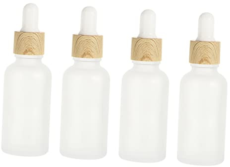HONMEET 4pcs Travel Bottles Essential Oil Dropper Bottles Case Squeezy Subpackaging for Aromatherapy Diy