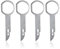 Car Radio Release Keys Extraction Tool, 4 pieces Car Radio Removal Tool Key, Stainless Steel Pins Radio Adapter Disassembly, Disc Head Unit CD Player Pins Tools, Compatible with vehicles, Silver