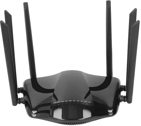 Router modem dual band 4G LTE sbloccato con slot per schede SIM, 6 antenne, 2,4G 5G dual band WLAN Gigabit 4G router mobile B1 B3 B5 B7 B8 FDD (EU)