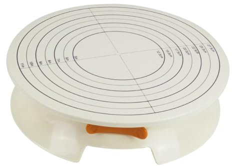 OKUMEYR Soporte De Plástico Para Tartas Soporte Giratorio Mesa Tocadiscos Para Decoración Para Tartas