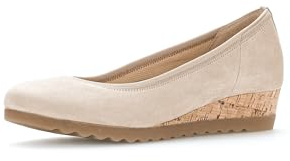 Gabor Damen Klassische Ballerinas, Frauen Flats,Ballerina-Schuhe,Ballett-Schuhe,Ballet-Flats,Ausgehschuhe,Abendschuhe,Oak (Kork),40 EU / 6.5 UK