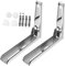 GREENADSCAPE 1juego Estante Plegable Inoxidable Para Microondas Soporte De Cocina De Pared Rack Expandible Para Horno La Encimera