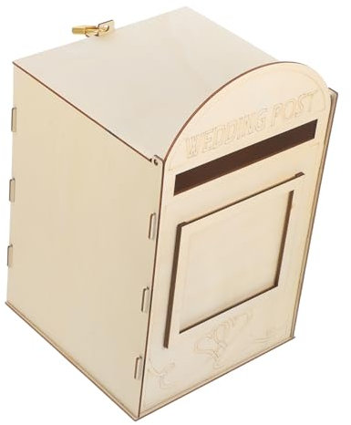 EXCEART Eleganter Vorschlagskasten Aus Holz Retro-briefhalter Wandhalterung Rustikaler Briefkasten Aus Holz Für Den Eingangsbereich