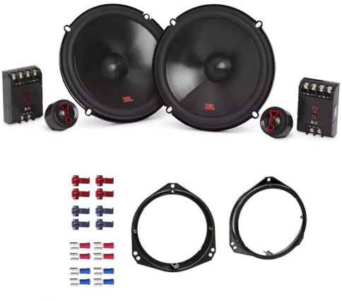 JBL Stage3 607C Lautsprecher mit Einbauset passend für Opel Tigra Twintop Coupe 2004-2009 Türen vorne 500 Watt 165mm 2 Wege Kompo
