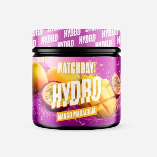 HYDRO - Elektrolyt Pulver für Sportler I Hydration & Performance Booster – 400g Dose I Für Ausdauer, Fitness & Muskelregeneration I 75% weniger Zucker - MATCHDAY NUTRITION (Mango Maracuja)