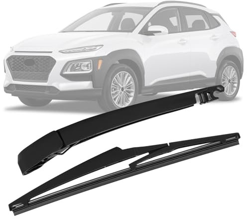 Hinterer Scheibenwischerarm Kompatibel mit Hyundai Kona 2017-2023, Heckscheibenwischer Heckwischerarm Auto Heckwischerblatt Blatt Kit Wasserdicht Heckscheibenwischerarm