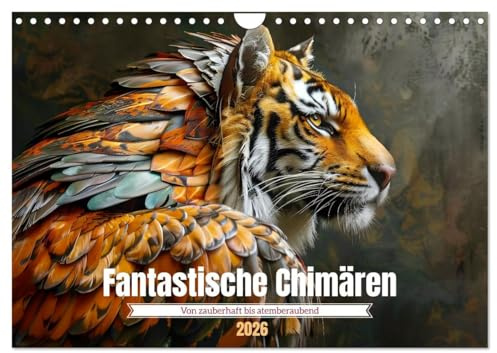 Fantastische Chimären - von zauberhaft bis atemberaubend (Wandkalender 2026 DIN A4 quer), CALVENDO Monatskalender: Magisch und legendär (CALVENDO Tiere)