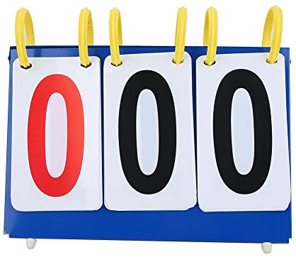 ZAICOLER Cornhole -Anzeigetafel, Tragbarer Flip Sports -Anzeigetafel Conterer Basketball -Anzeigetafel Tennis Score (3-stellige Zahl 26 cm lang und 7,5 cm breit)