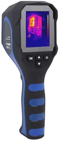 MENDUNER Handheld -Infrarot -Wärmekamera, Super -IR -Auflösung 256 X 192, 6 GB Speicher, 25 Hz Infrarotkamera, -20 ° C Bis 550 ° C Messbereich, 6h Batterielebensdauer Wärme -Imager. (BH-IR160)