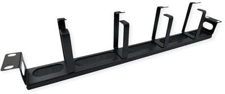 VALUE VALUE 19 Faceplate, 4 Grommets Type G, Cable Gland (Brush), Black