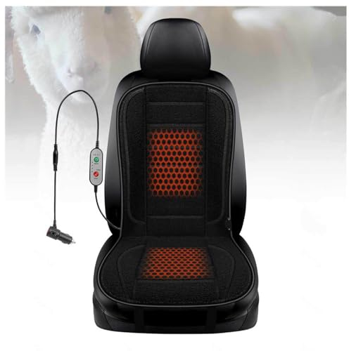 Wizvox Sitzbezug Vordersitz, Winter 𝐒𝐢𝐭𝒛𝒉𝐞𝐢𝒛𝐮𝒏𝒈 𝐀𝐮𝐭𝐨 Bequemer Sitzmatte Auto Passend für Fahrersitz 1 Stück,C-Sherpa