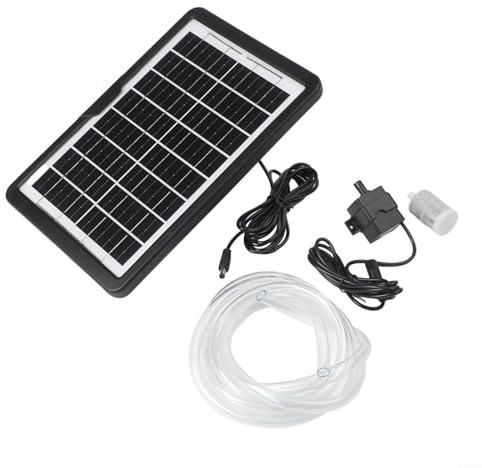 Bomba sumergible para estanque de peces de 240 l/h, 12 V, funciona con energía solar con funcionamiento silencioso para entornos perturbadores (9 V 6 W)