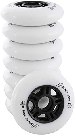 Fila Wheels 90mm/83A X 8 Rollen, Weiß, 90 mm