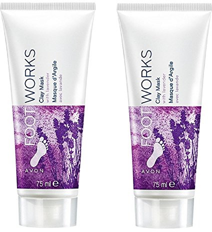 Foot Works Clay Mask with Lavender – Pack of 2 x 75ml