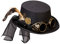 Horror-Shop Steampunk Kostüm Zylinder mit Fliegerbrille als Verkleidungs Accessoire für Endzeit Kostüme