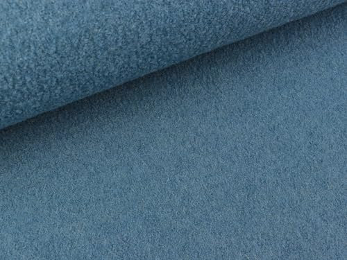 Gekochte Wolle Walk NAOMI 100% Wolle, rauchblau, Meterware