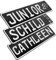 1 Stück Kennzeichen Junior-Schild 34cm x 9cm Bohrung Farbwahl Wunschtext Wunschprägung Muster Datum Namenskennzeichen Bohrung / Saugnäpfen Namensschild Bobbycar Kettcar FUN Schild in Schwarz glanz