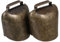 EXCEART 2 STK Tierische Hängende Glocke Bastelglocken Hund Türklingel Stahlkuhglocke Alte Glocke Schafglocke Bronzeglocken Haustier-Anti-Verlust-Glocken DIY Charme Hundeglocke