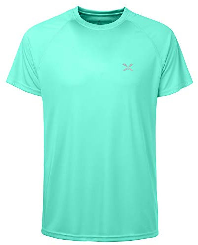 Men's Dri Fit Short Sleeve Tee Athletic Workout Running T-Shirts - - XXL