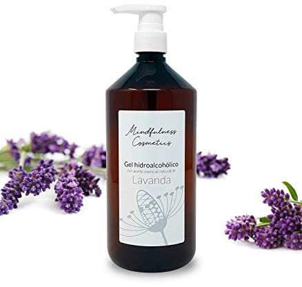 Essenciales - Gel hydroalcoolique désinfectant aux huiles essentielles 100% pures - 1 Litre (huile essentielle de lavande)