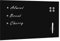 Tidyard Magnettafel Wandmontage Glas 100 x 60 cm Memoboard Schwarz Wandtafel magnetisch Whiteboard Korkwand Magnet Tafel Magnetpinnwand